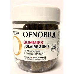 Oenobiol - Gummies Solaire 2 en 1 Préparateur & Autobronzant (60 gummies)