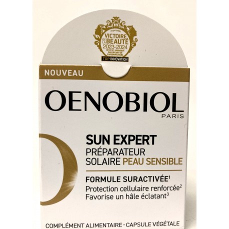 Oenobiol - SUN EXPERT Préparateur solaire Peau sensible (30 capsules)