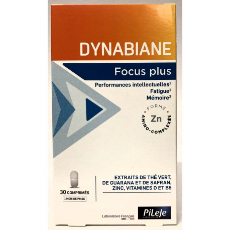 Pileje - DYNABIANE Focus plus . Performances intellectuelles - Fatigue - Mémoire (30 comprimés)