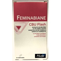 Pileje - Feminabiane CBU Flash Bon fonctionnemnt des voies urinaires (20 comprimés)