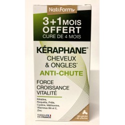 Nat&Form - Kéraphane Cheveux & Ongles Anti-chute (180 + 60 gélules offertes)