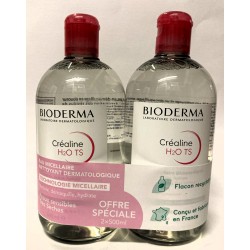 Bioderma - Créaline H2O TS Solution Micellaire démaquillante (2 x 500 ml)