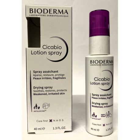 Bioderma - Cicabio Lotion spray . Spray asséchant Peaux abîmées, irritées (40 ml