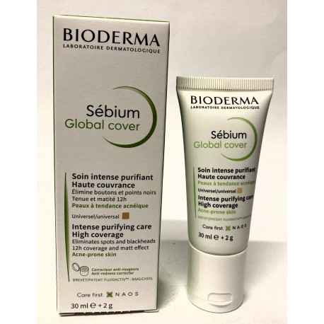 Bioderma - Sébium Global Cover . Soin intense purifiant Haute couvrance (30 ml)