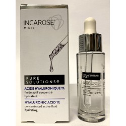 Incarose - Pure Solutions Acide Hyaluronique 1% . Fluide actif concentré hydratant (15 ml)