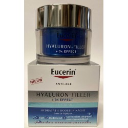 Eucerin - Hyaluron-Filler + 3x EFFECT . Soin de nuit Booster d'hydratation (50 ml)