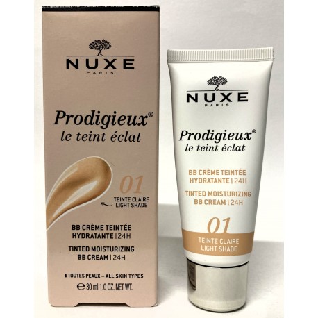 Nuxe - Prodigieux le teint éclat . BB crème teintée hydratante Teinte claire 01 (30 ml)