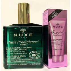 Nuxe - Huile Prodigieuse Néroli (100 ml) + le shampooing hair Prodigieux (30 ml)