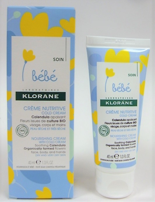 Klorane Bébé Nutrition Crème au Cold Cream 40 ml