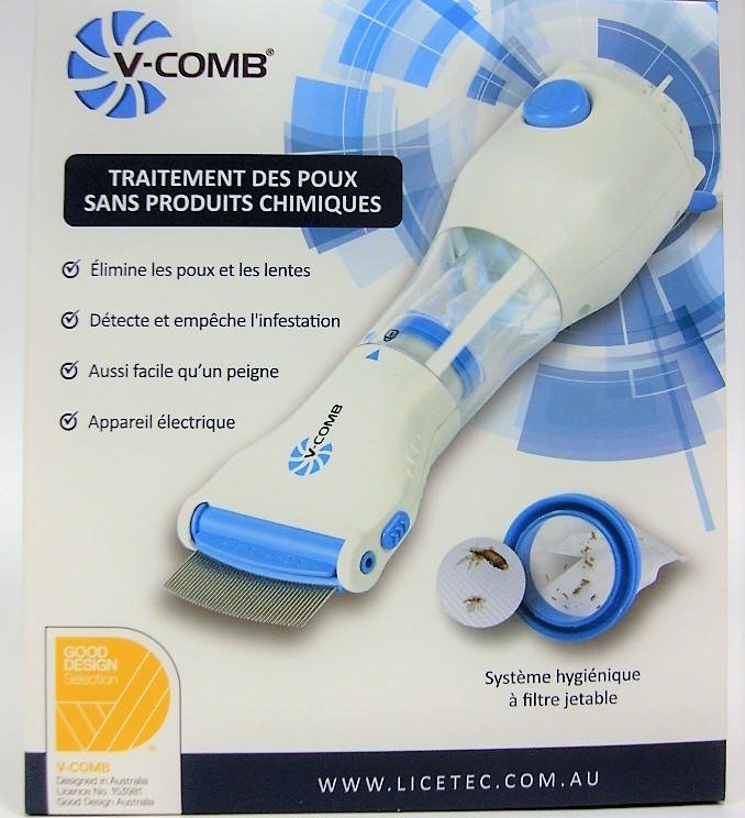 Licetec Peigne anti-poux électrique V-comb